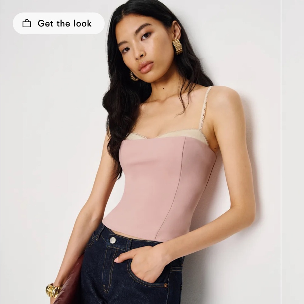 Reformation Melanie Top Pink - Size 2